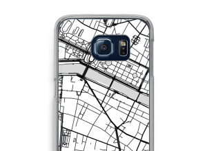 Zet een stadskaart op je  Samsung Galaxy S6 Edge hoesje