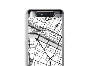 Zet een stadskaart op je  Samsung Galaxy A80 hoesje